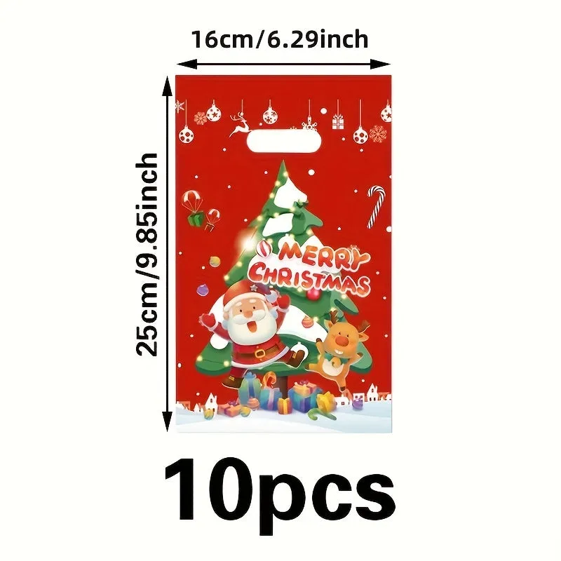 10pcs Beaded Christmas Party Gift Bags for all Occasions