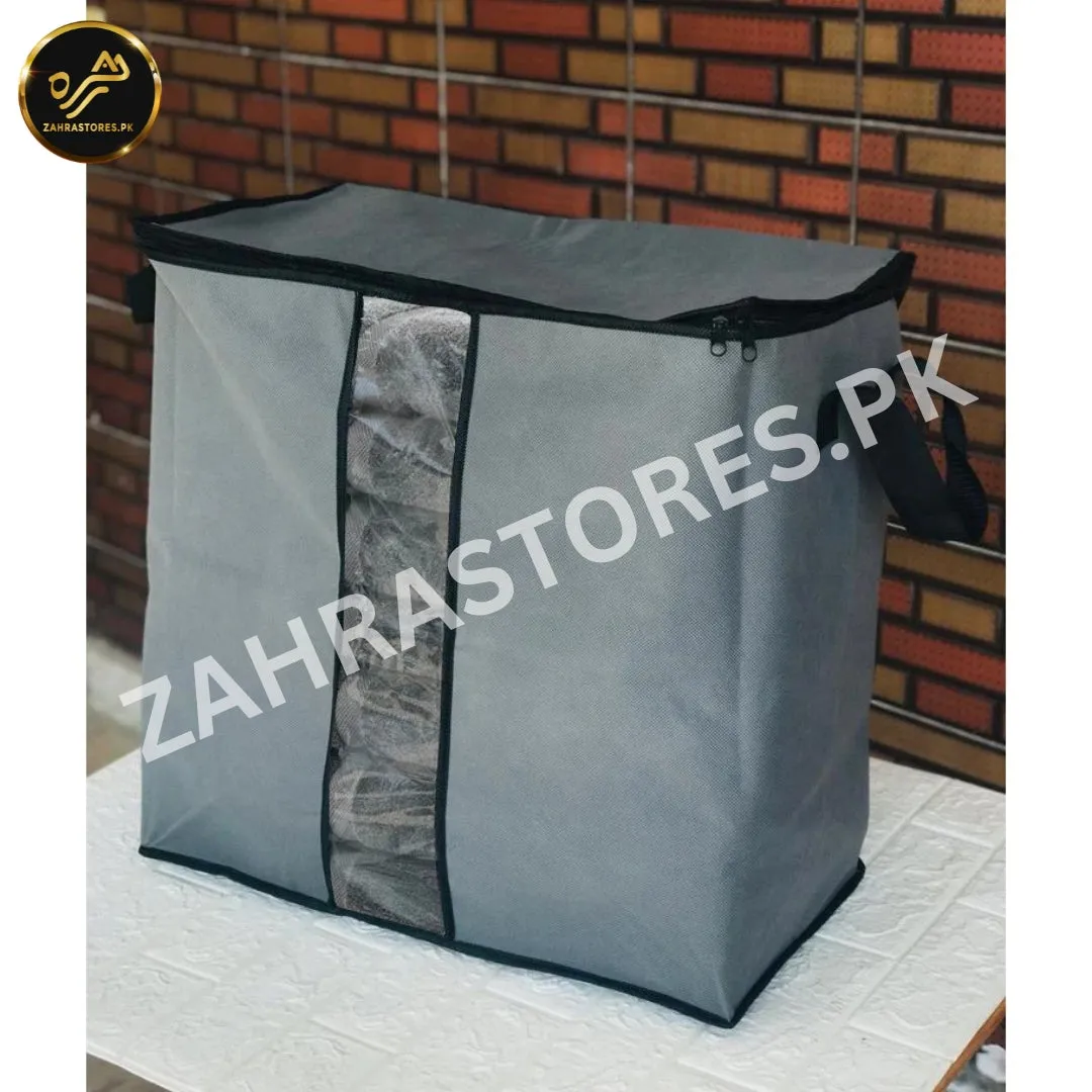 120 GSM Cloth Storage Bag Pack of 4 - Dark Grey