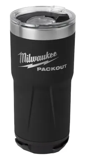 48-22-8392B Milwaukee PACKOUT 20oz Tumbler - Black