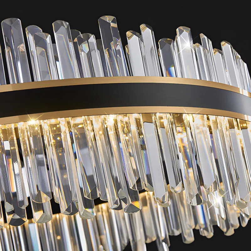 Ahrntal | Luxury Oval Crystal LED Chandelier for Dining room