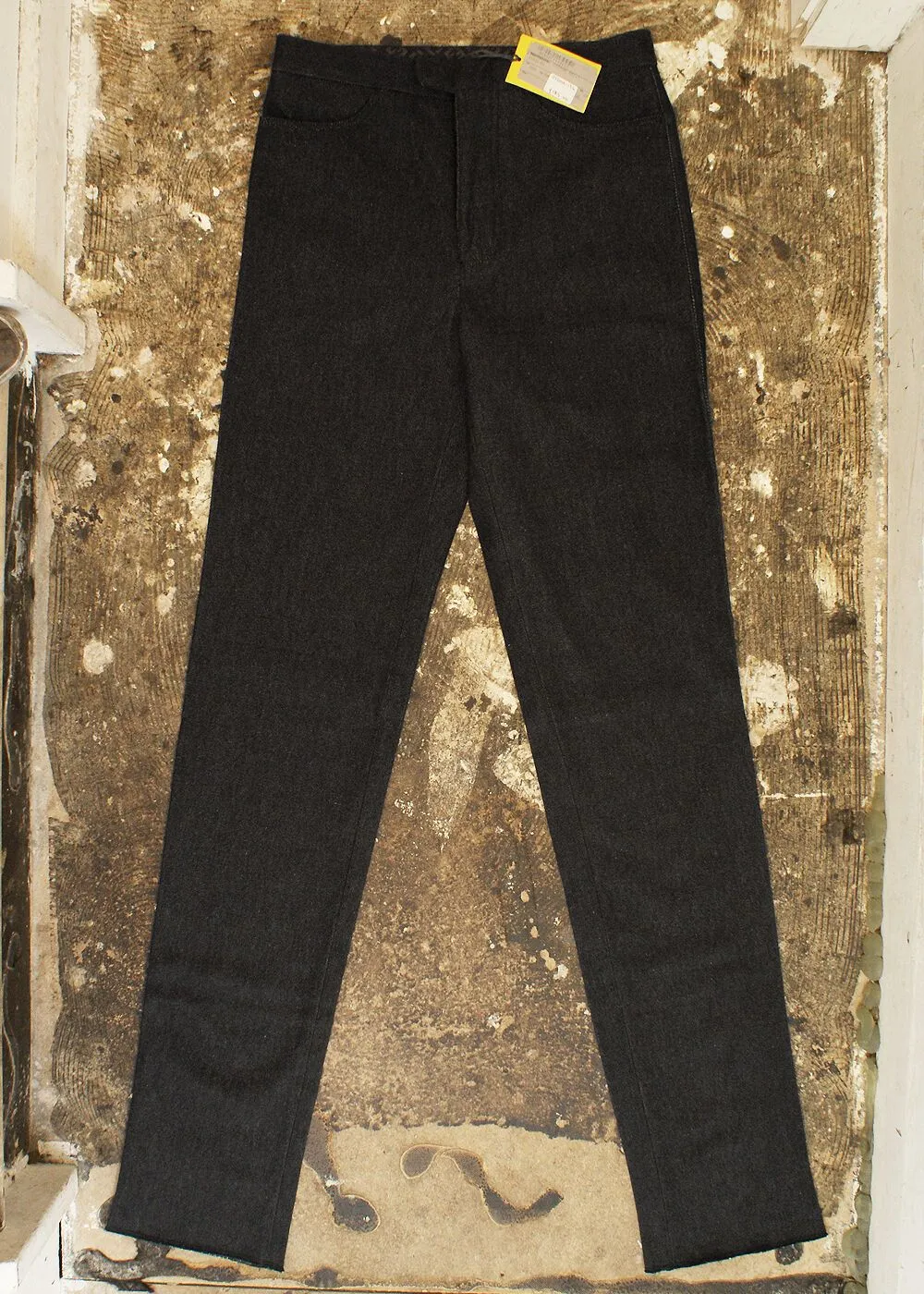 Black Slubs Denim Jeans