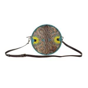 Boho Teal ROUND BAG