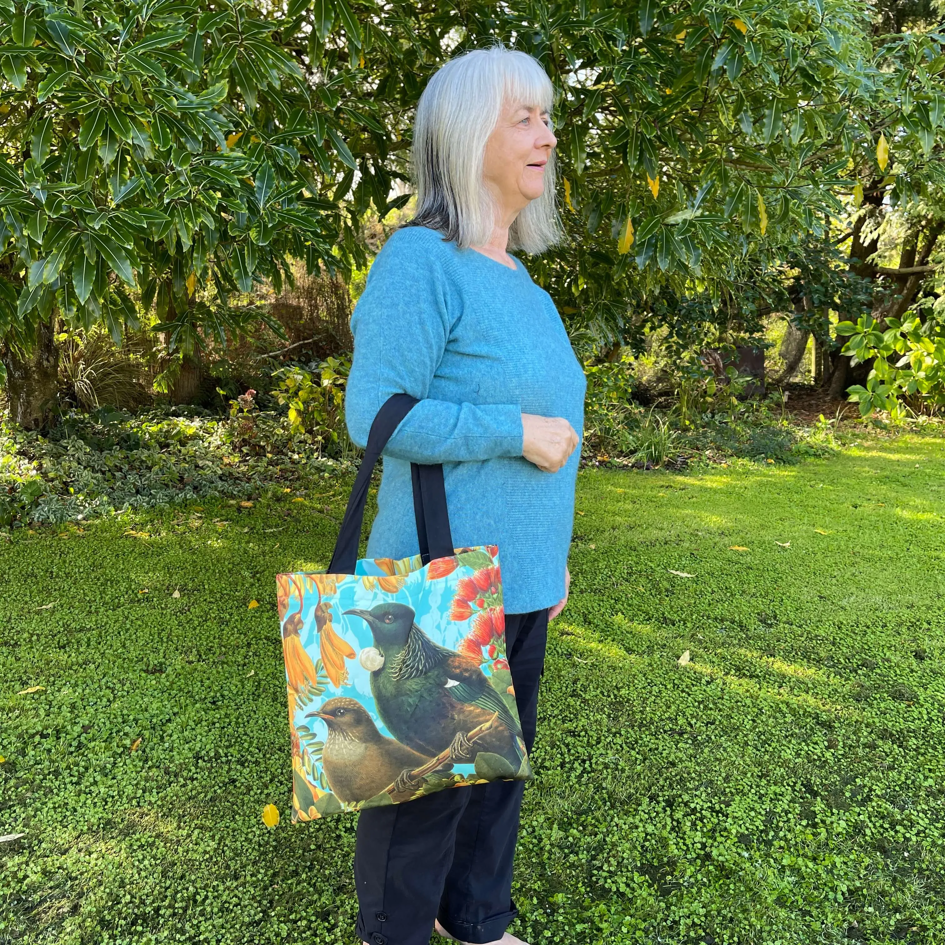 Botanical Tūī Tote Bag