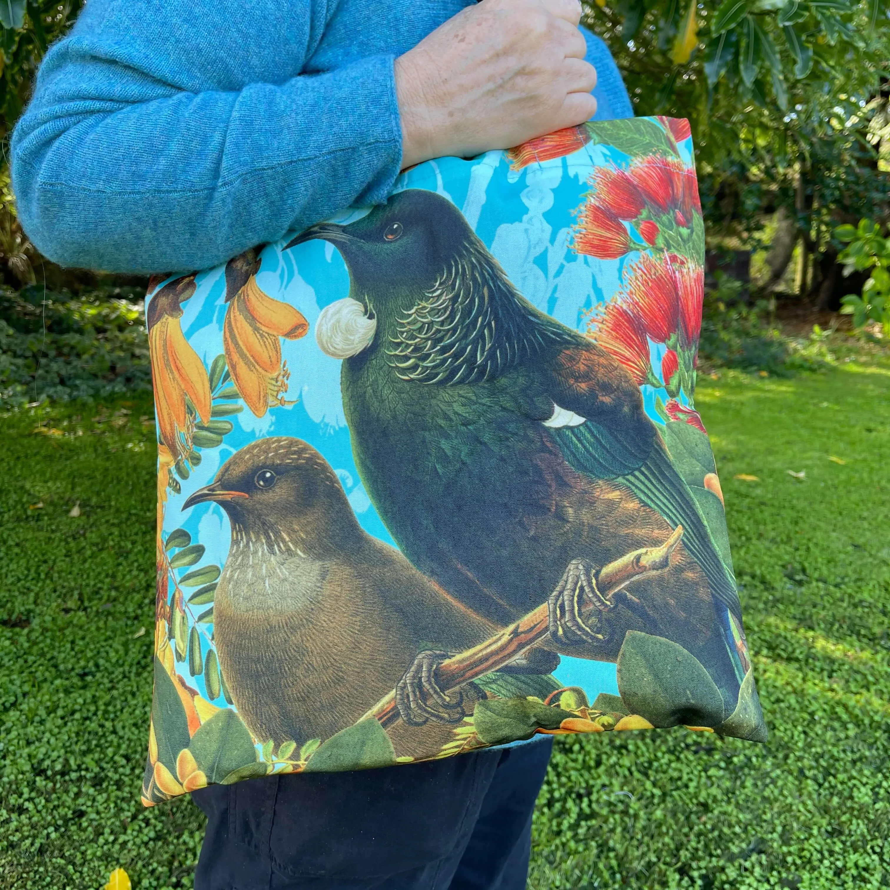 Botanical Tūī Tote Bag