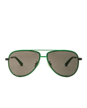 Bottega Veneta Aviator sunglasses, green