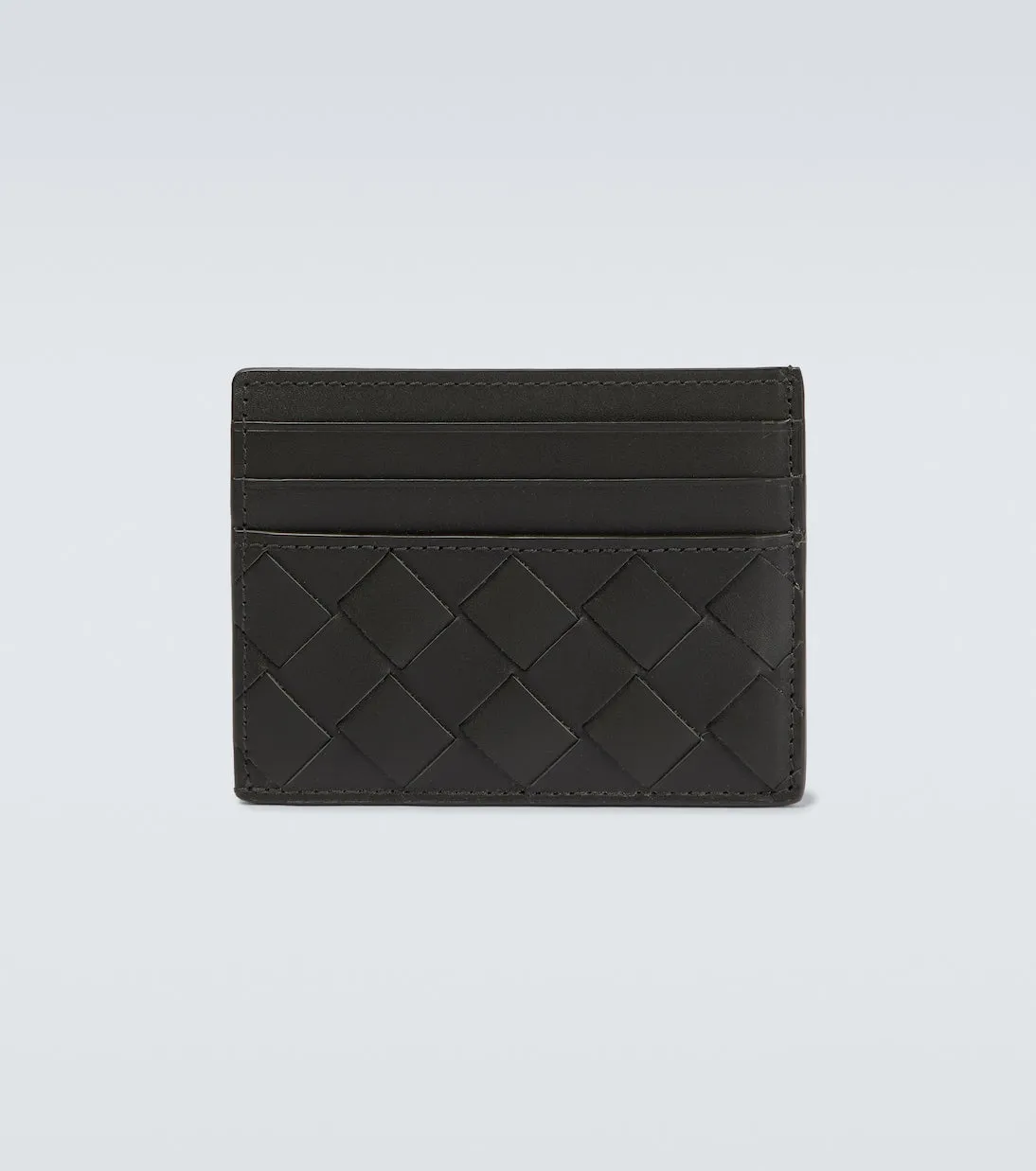 Bottega Veneta intrecciato leather cardholder, green