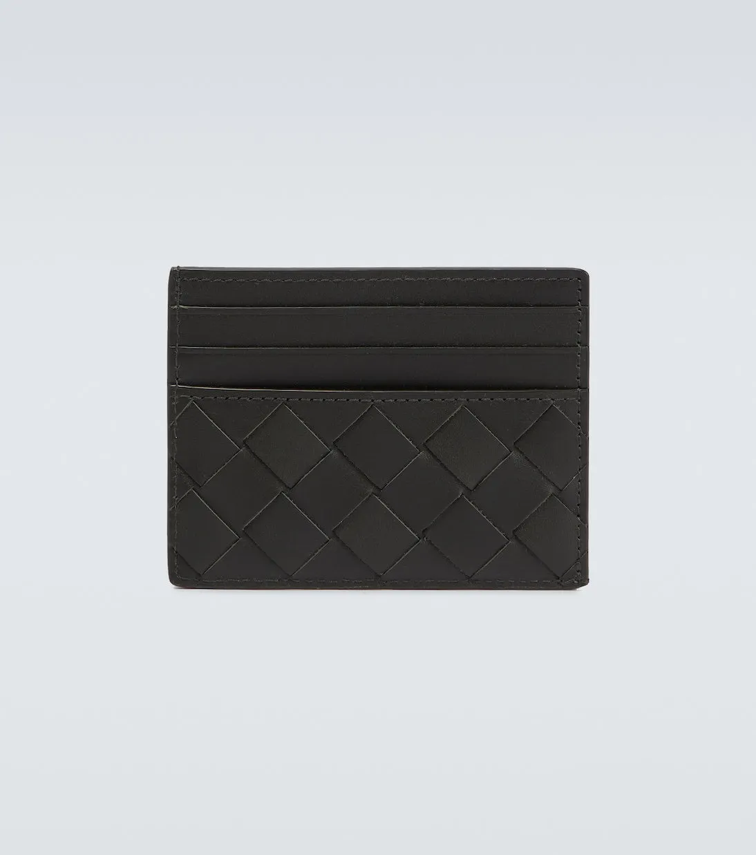 Bottega Veneta intrecciato leather cardholder, green