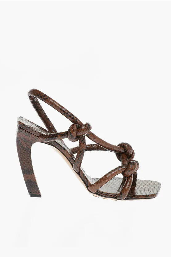 Bottega Veneta Python Print JIMBO Leather Sandals