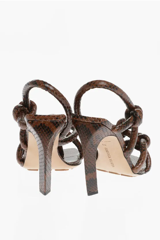 Bottega Veneta Python Print JIMBO Leather Sandals