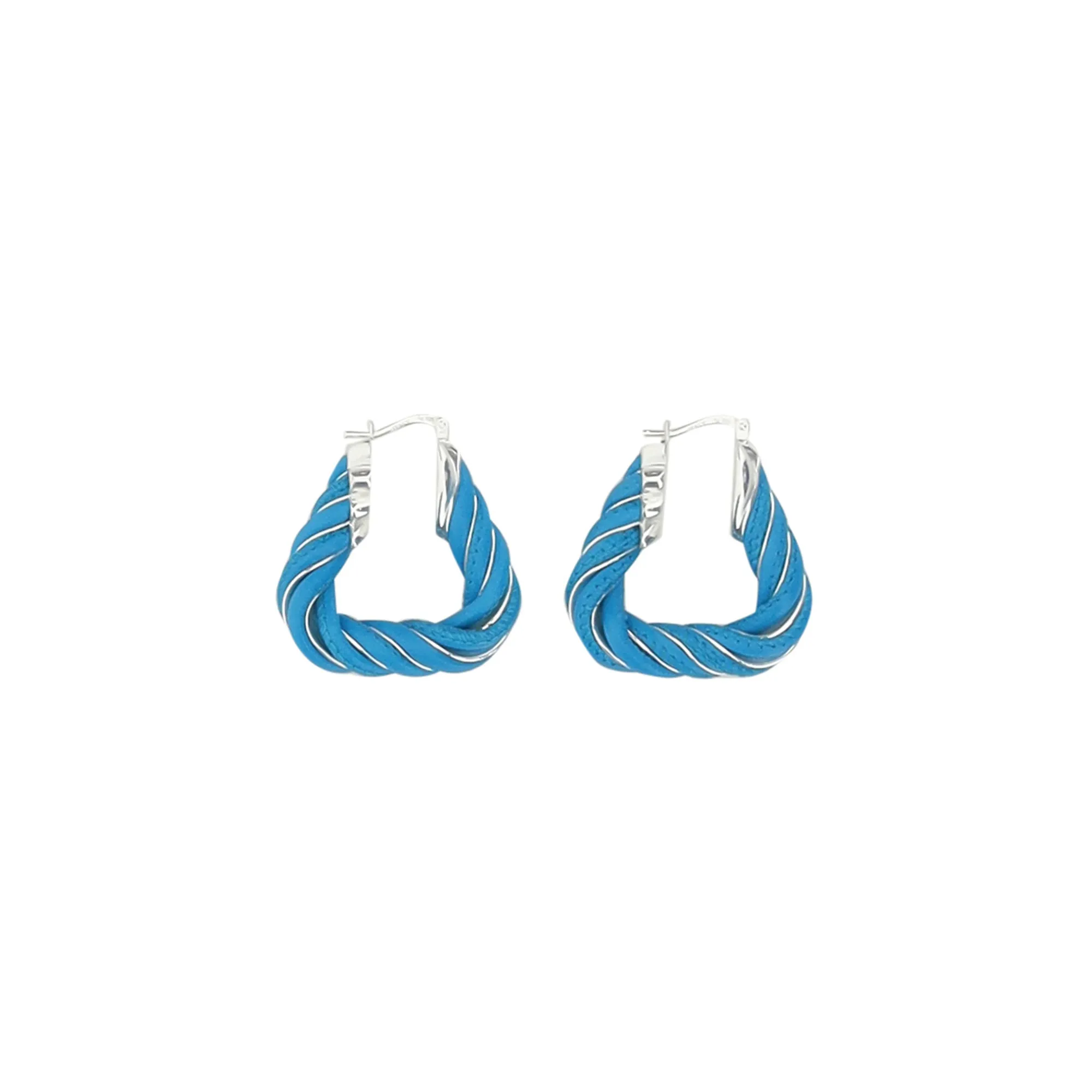 Bottega Veneta Twisted Hoop Earrings