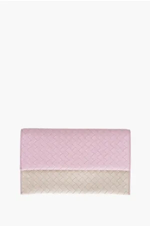 Bottega Veneta Woven Leather Clutch with Removable Sholder Strap Unica One size