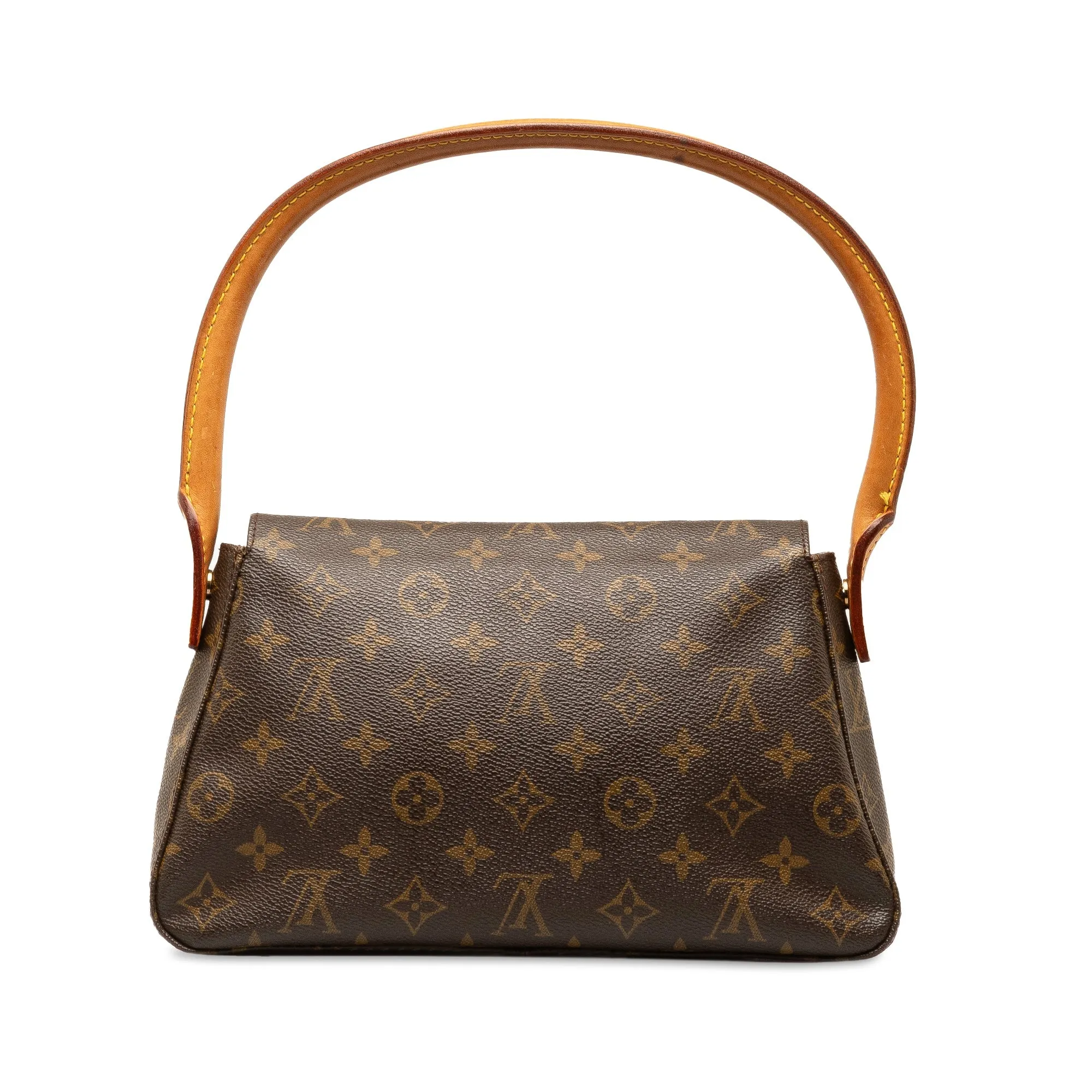 Brown Louis Vuitton Monogram Looping Mini Shoulder Bag