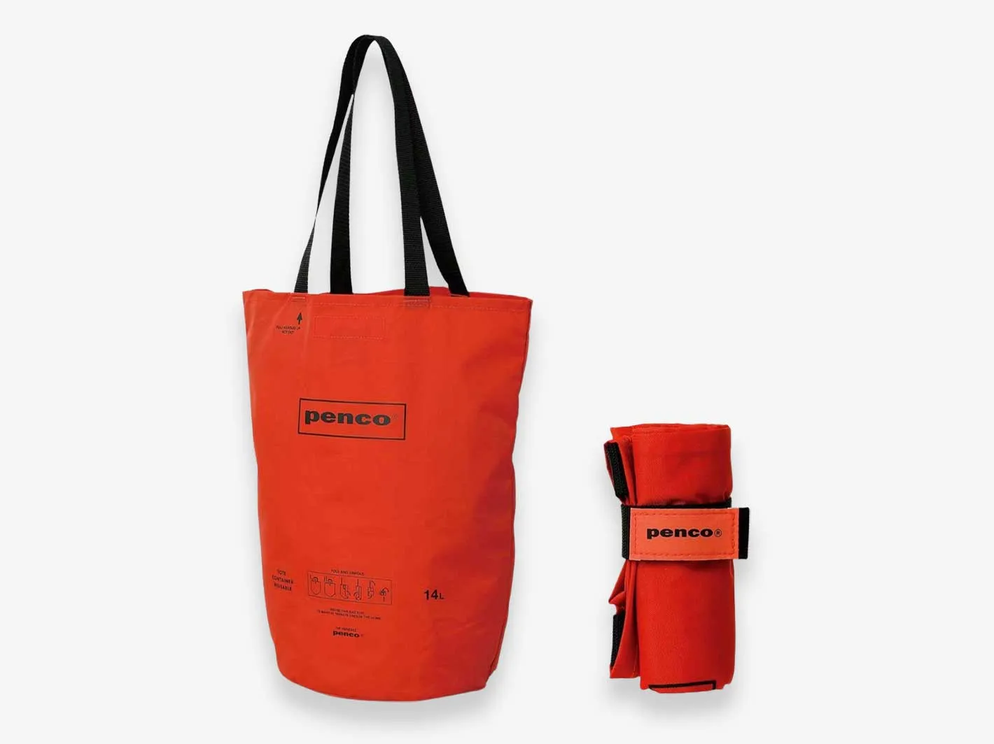 Bucket Tote Bag Orange