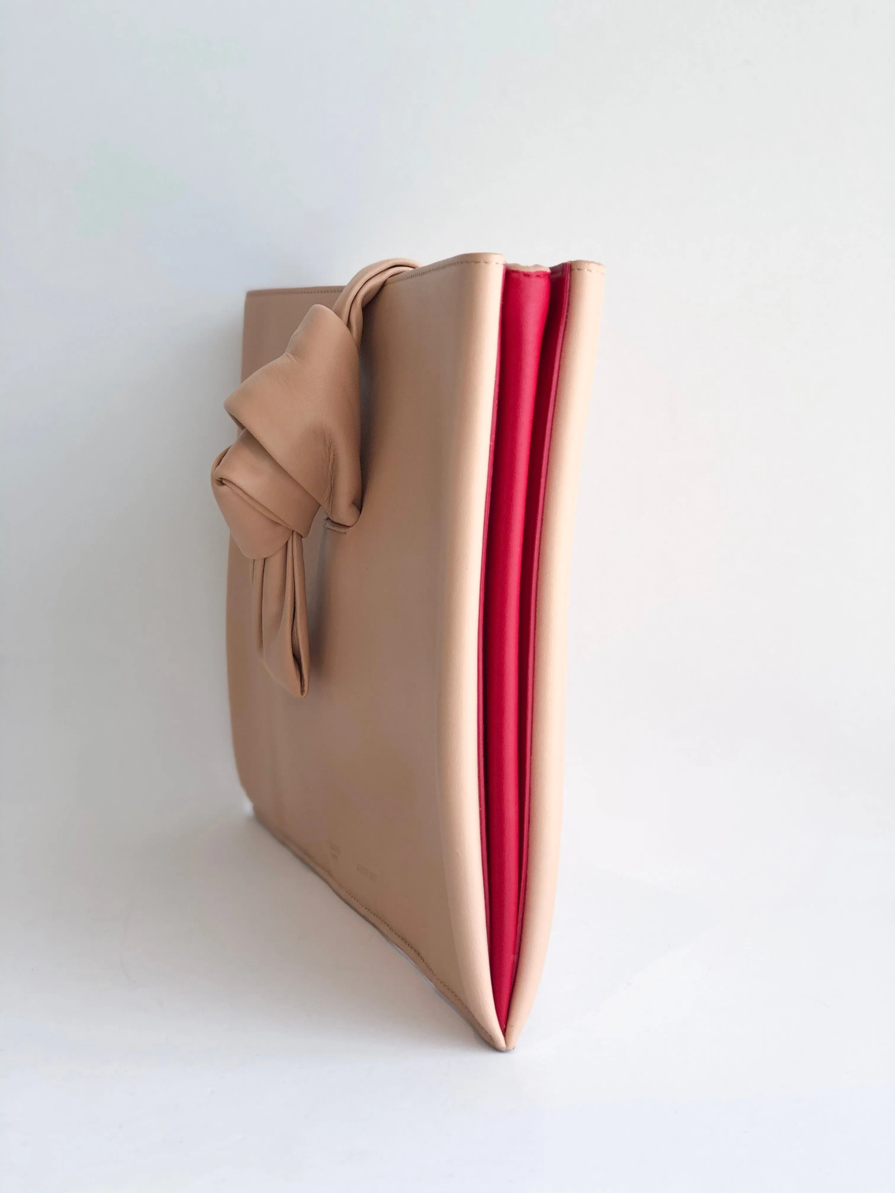 Celine Lambskin Knotted Clutch