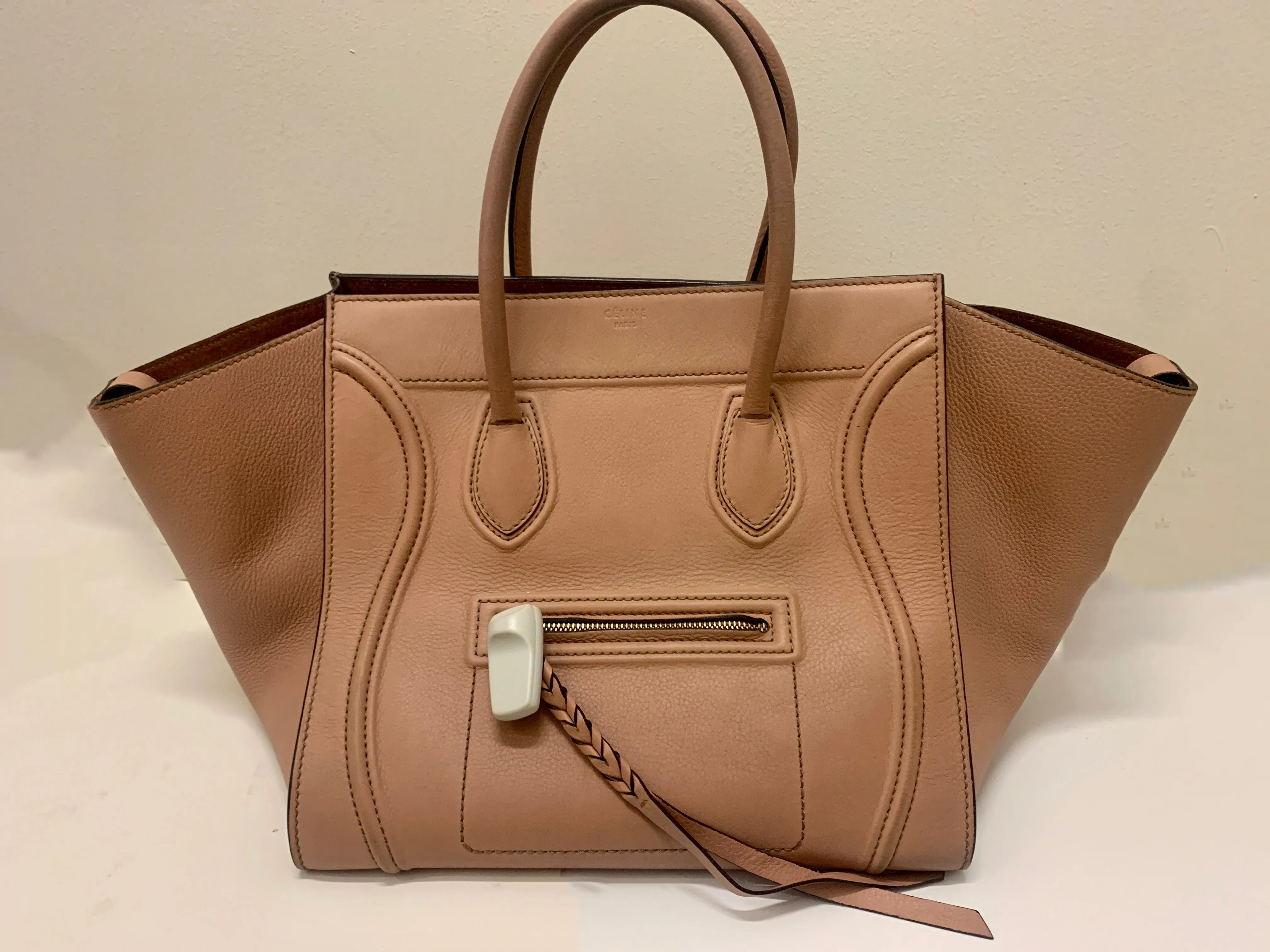 Celine Luggage Phantom Calfskin Handbag