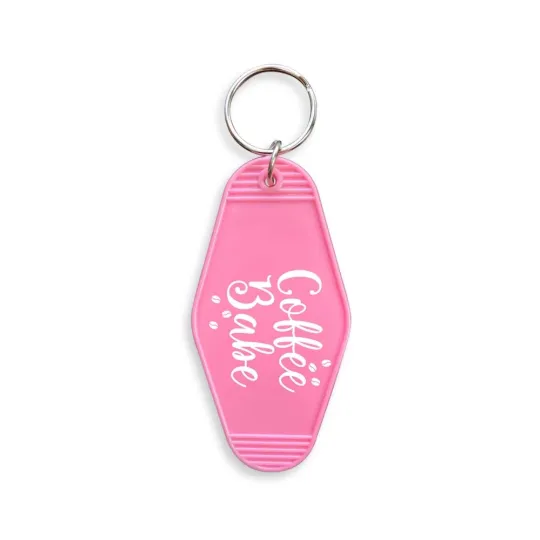 Coffee Babe Hotel Motel Key Chain