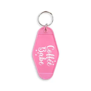 Coffee Babe Hotel Motel Key Chain