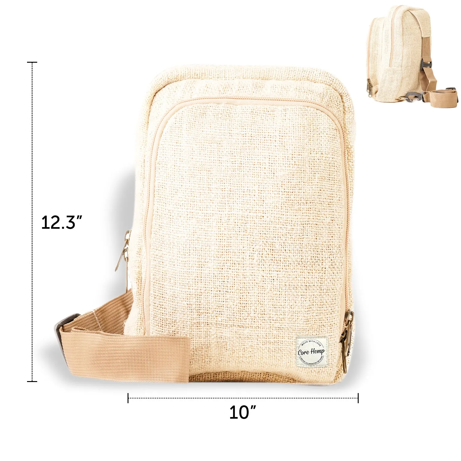 Core Hemp Sling Bag Backpack - Bodhi