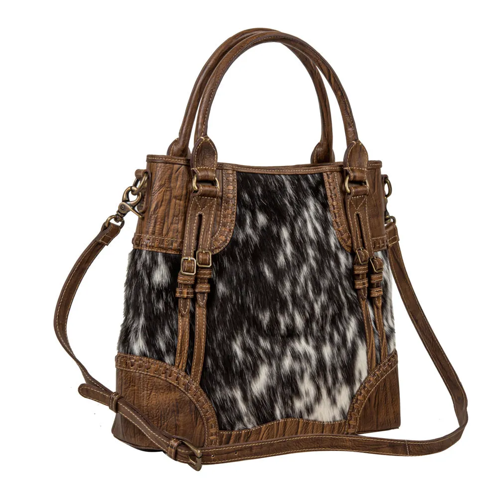 Crawford Canyon Tall Leather Hairon Bag