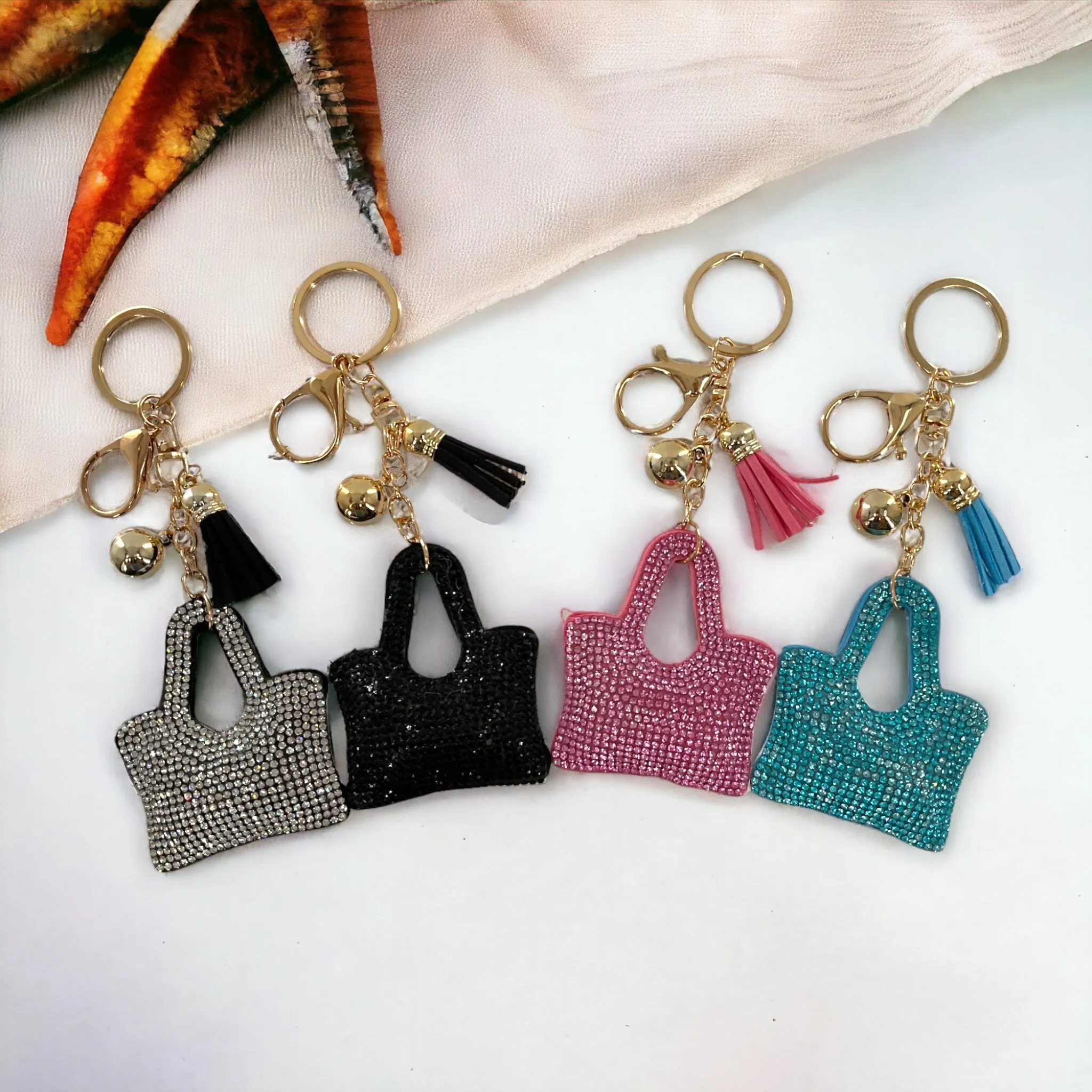 Crystal Bag Keychains