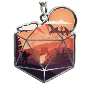 D20 Hero Keychain