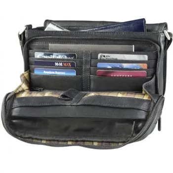 Derek Alexander Leather CIERRA Crossbody Flap Organizer