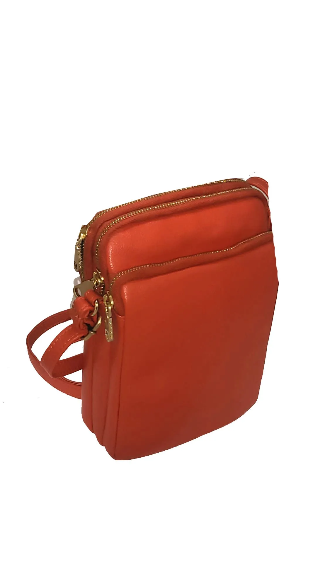 DONNA - LEATHER CROSS BODY 3 COMPARTMENTS