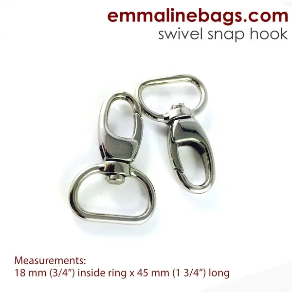 Emmaline Swivel Snap Hook - 3/4" Designer Profile