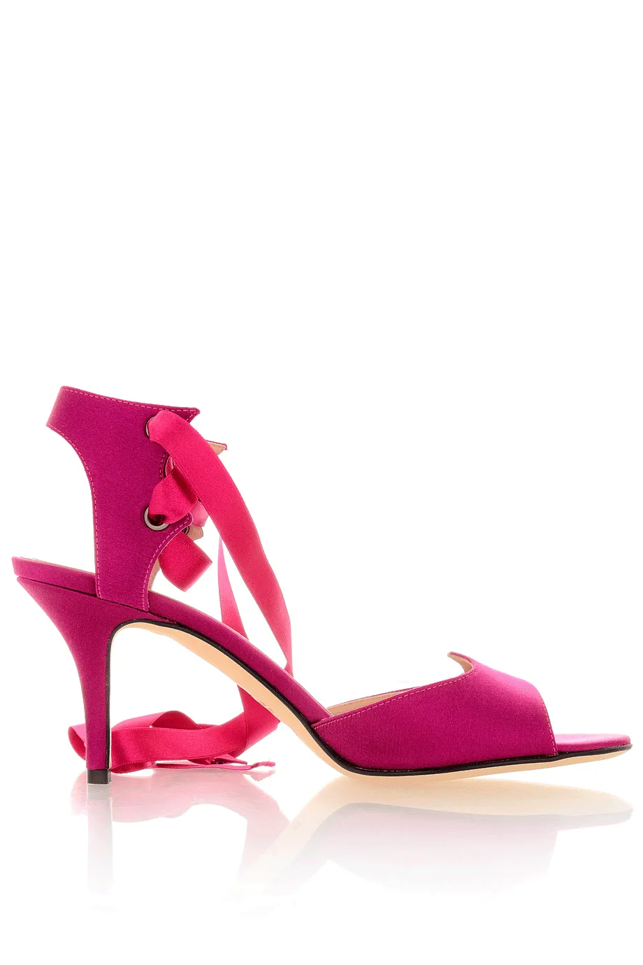 FENDI CIRCUS Purple Ribbon Sandals