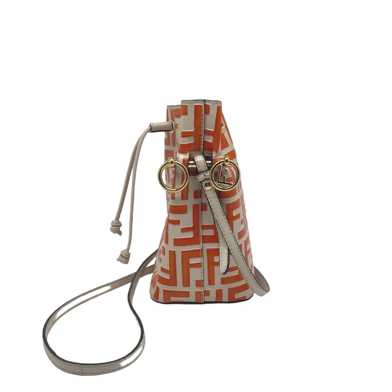 Fendi Embossed Zucca Mini Mon Tresor Bucket Bag