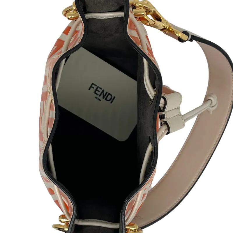 Fendi Embossed Zucca Mini Mon Tresor Bucket Bag