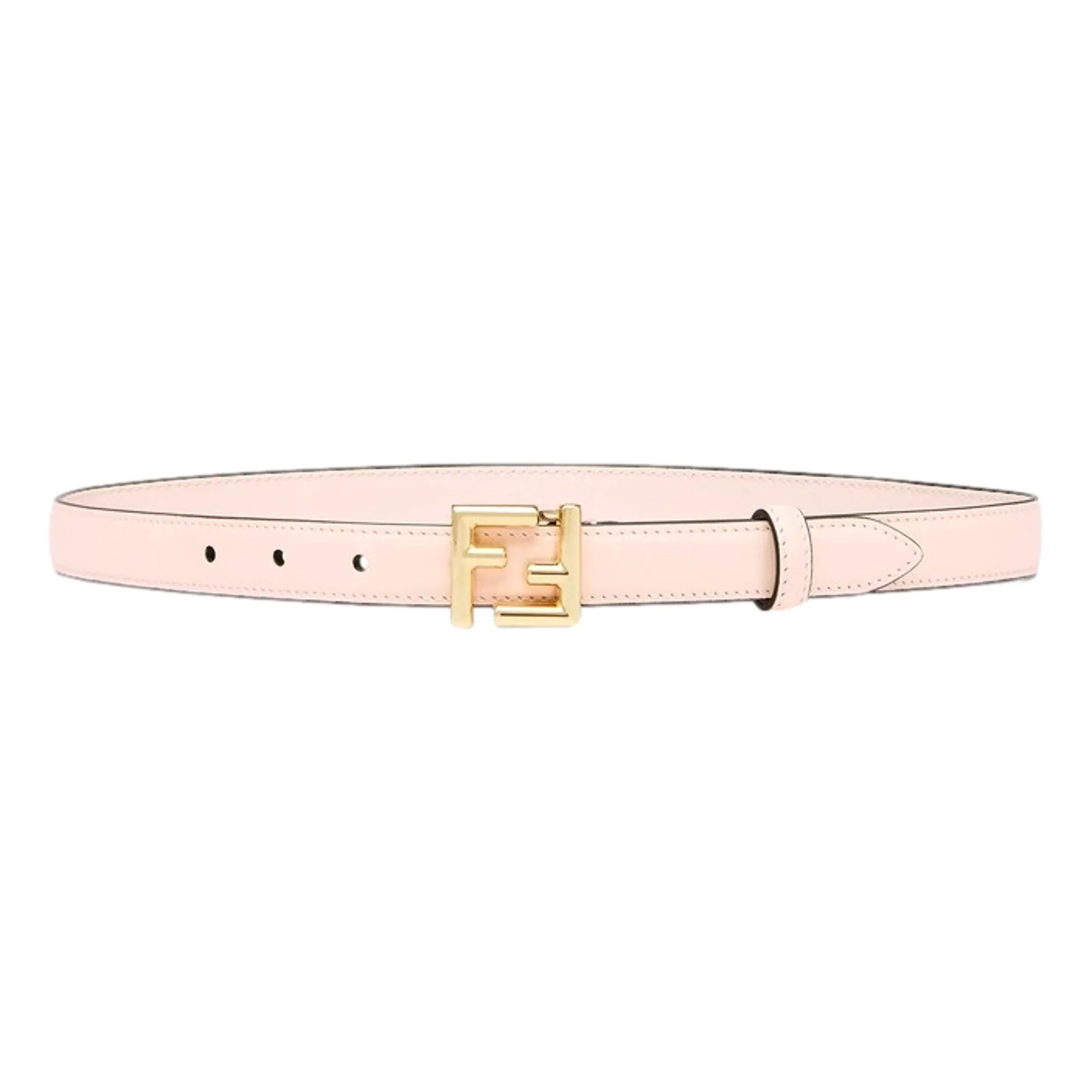 Fendi FF Confeto Pink Calfskin Leather Belt size 90