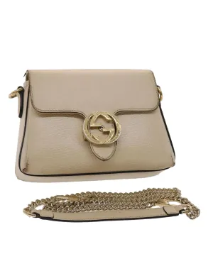 Interlocking Chain Shoulder Bag Leather