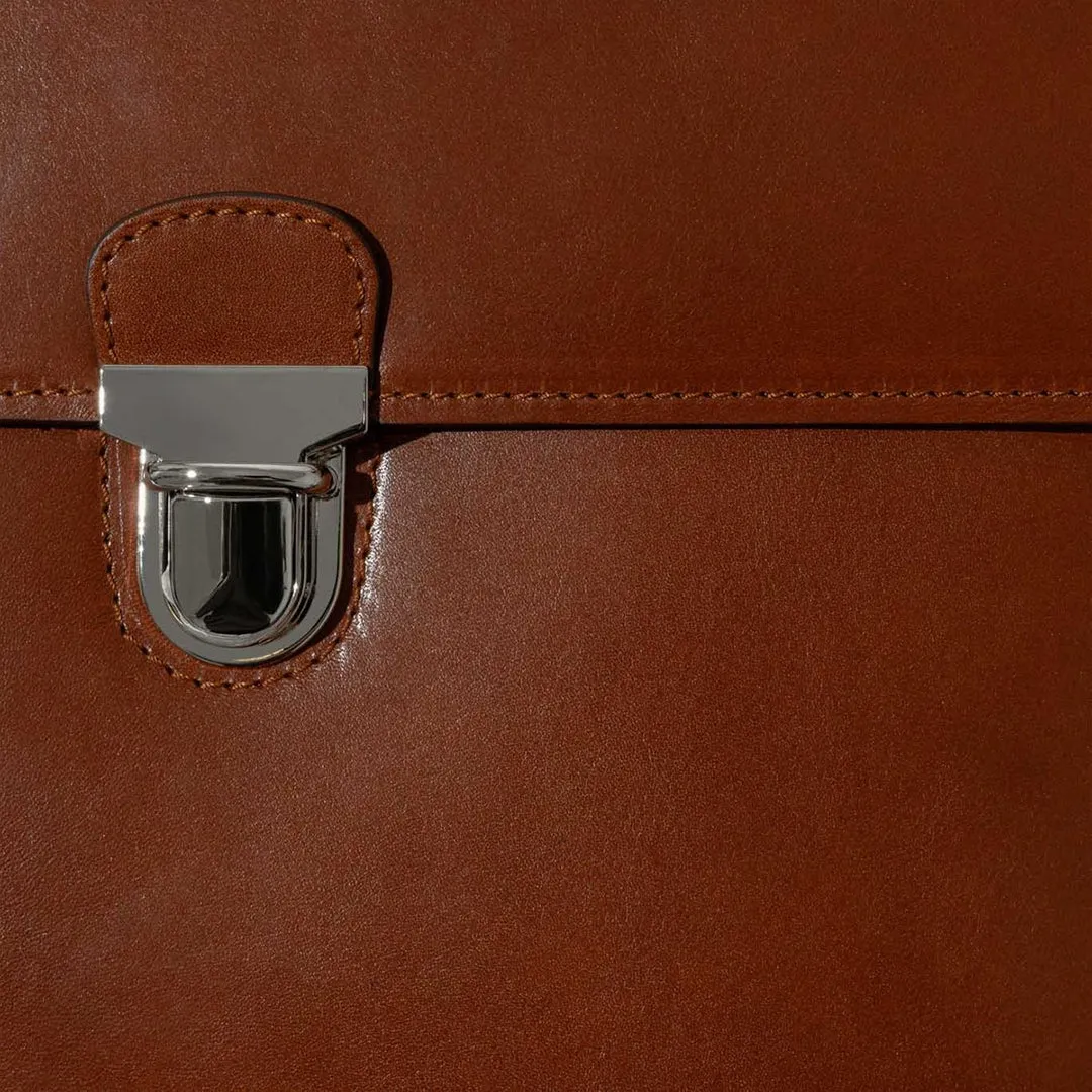 Laptop Portfolio - Cognac Leather by Baron