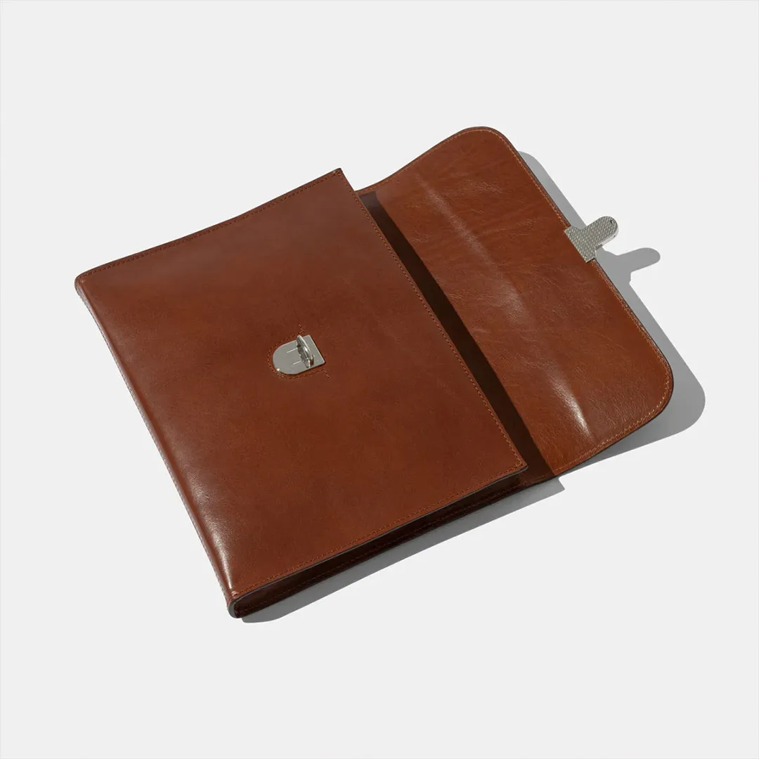 Laptop Portfolio - Cognac Leather by Baron