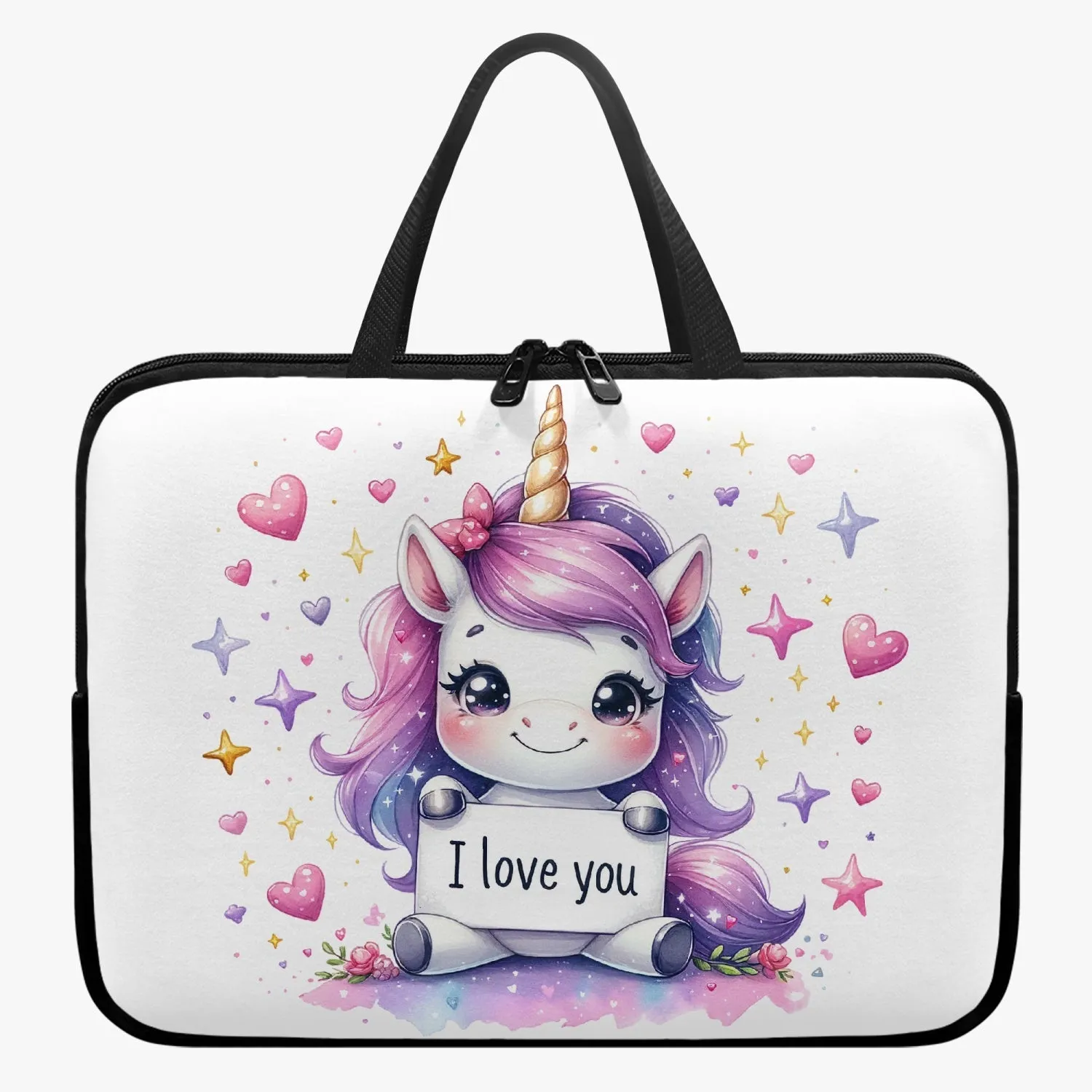 Laptop Sleeve with handles - Unicorn