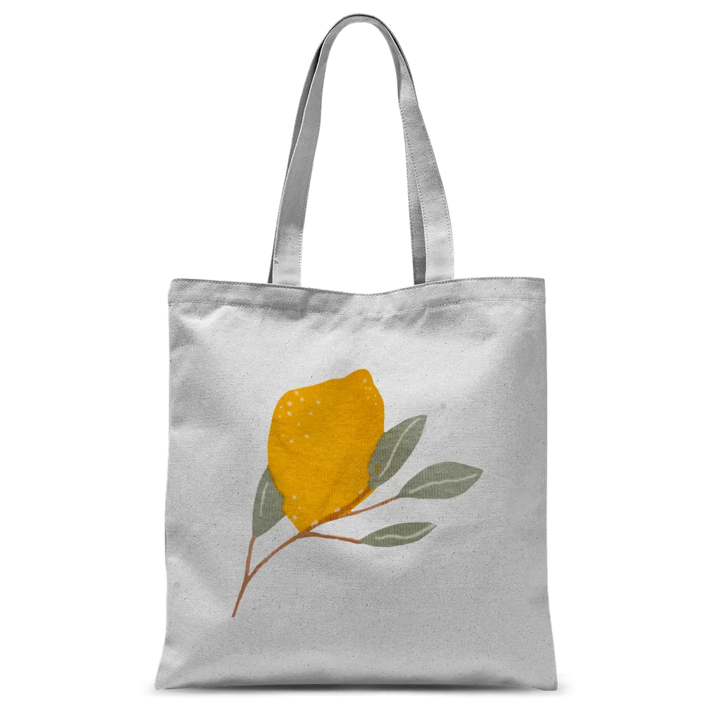 Lemon and Leaves Classic Sublimation Tote Bag