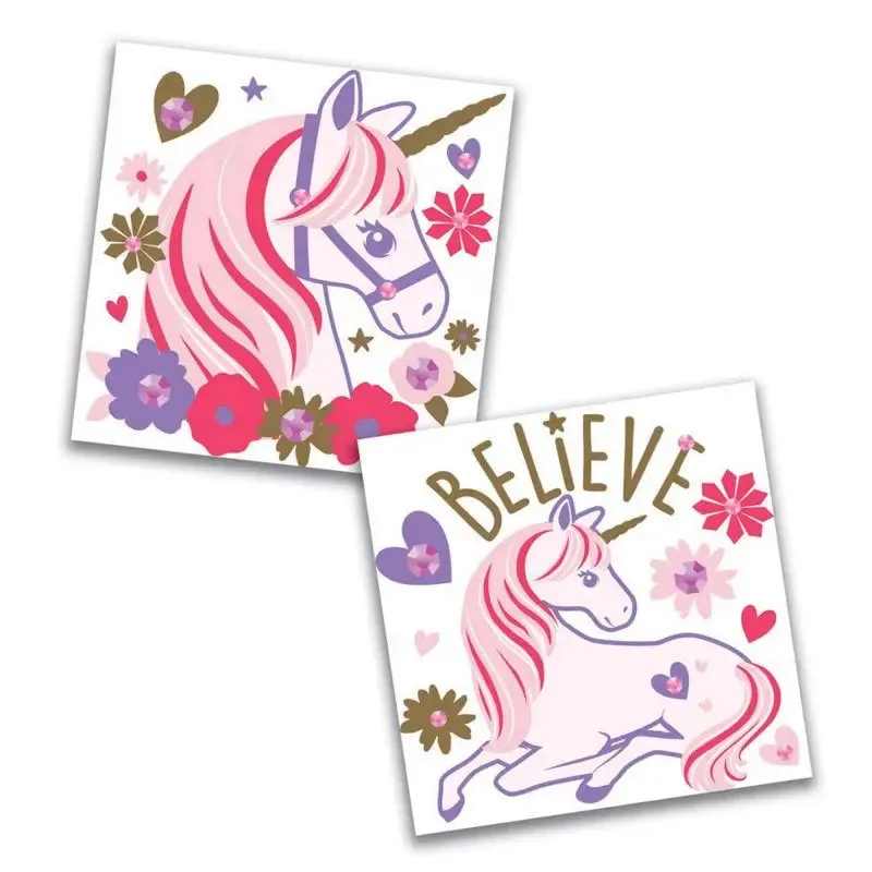 Magical Unicorn Glittered Body Jewellery - 2 Pkt