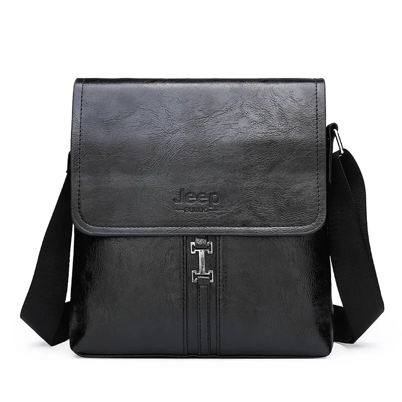 Men's Shoulder Bag Fashion Trend PU High-Quality Fabric Waterproof And Scratch-Resistant Material Messenger Bag