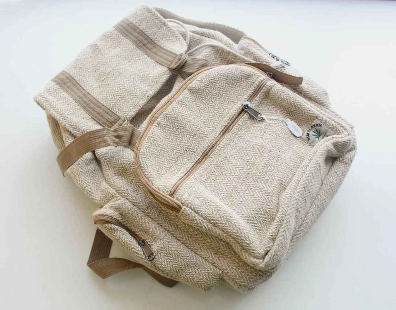 Natural Hemp Backpack Rucksack