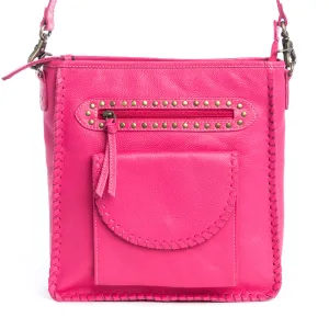 Ninnekah Leather Bag In Magenta