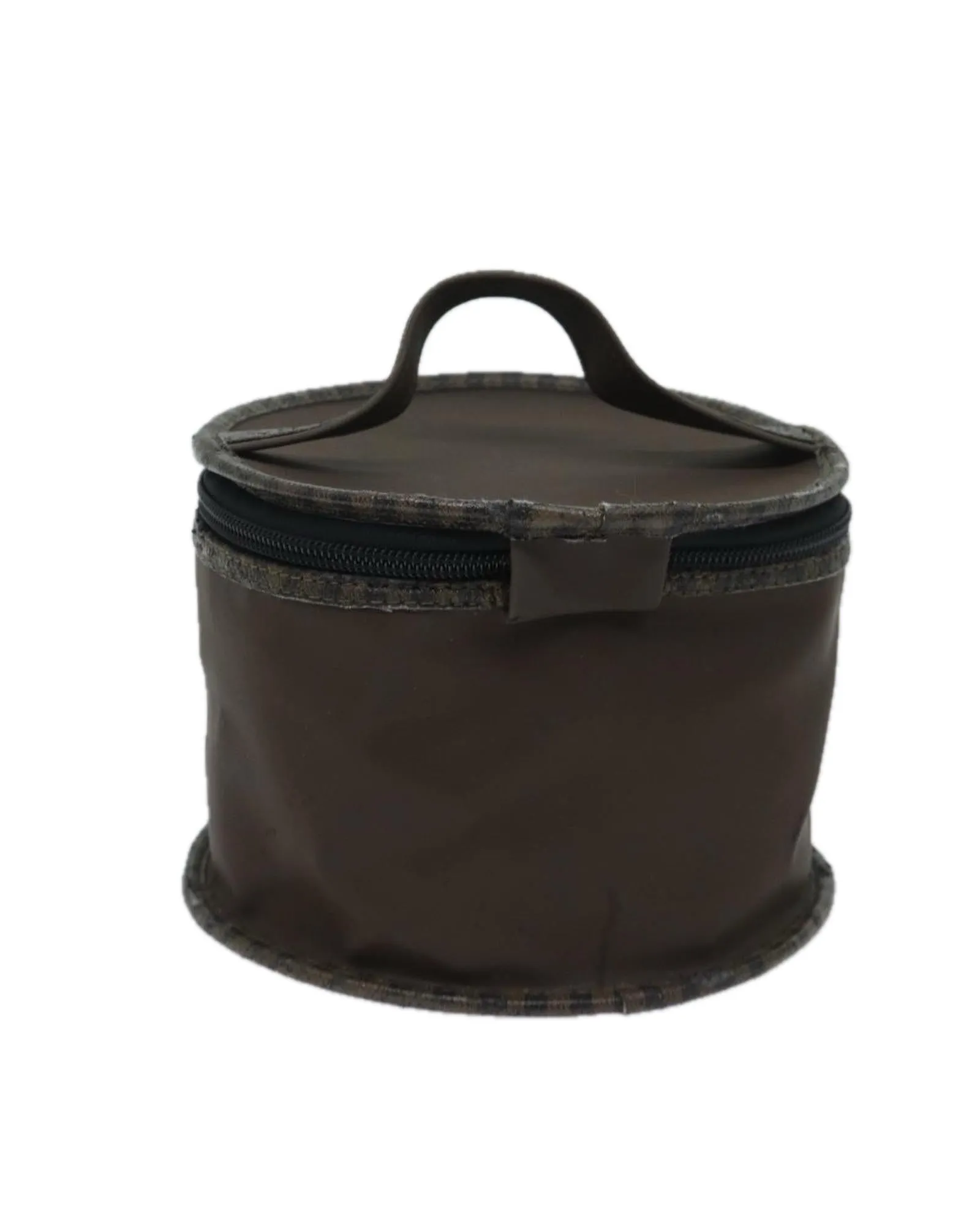 Nylon Brown Hand Bag with Accessory - C Rank