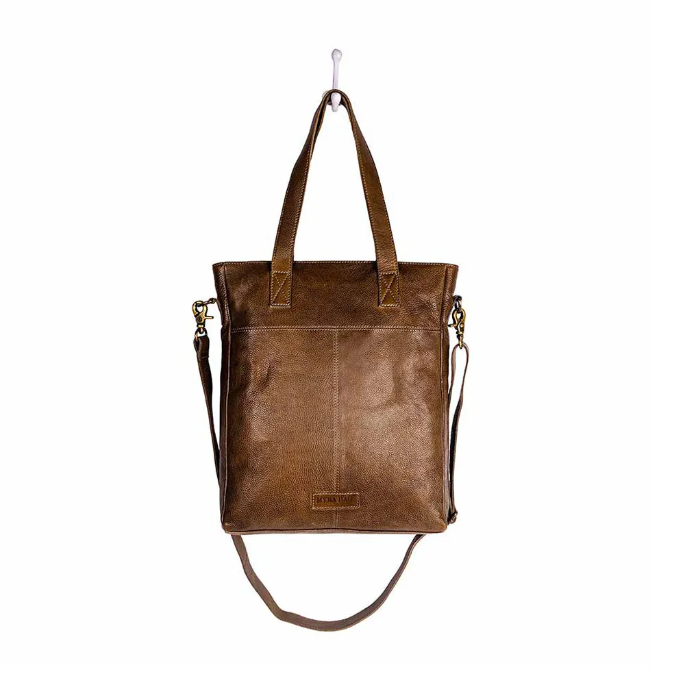 Open Plain Leather Bag