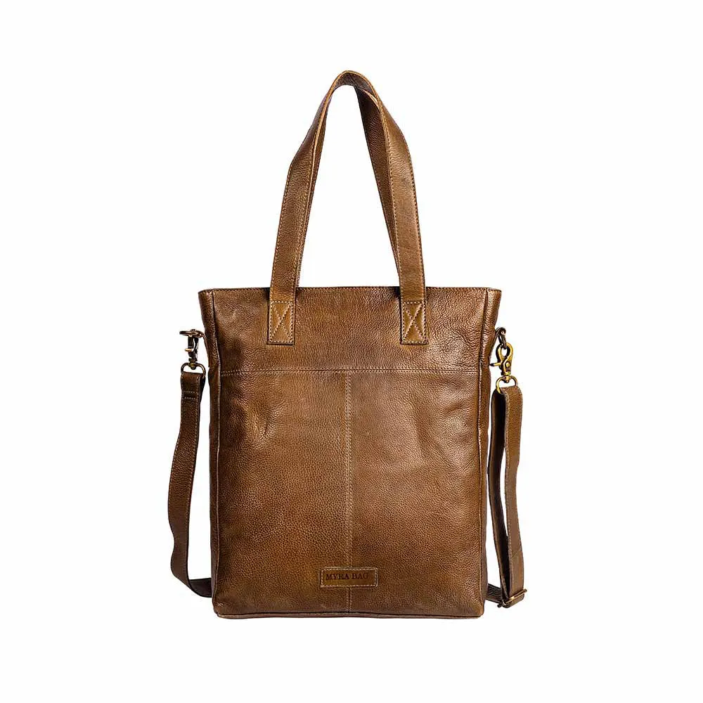 Open Plain Leather Bag