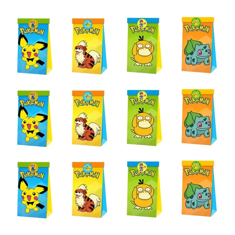 Paper Party Bag | Pokémon | 12 Pcs