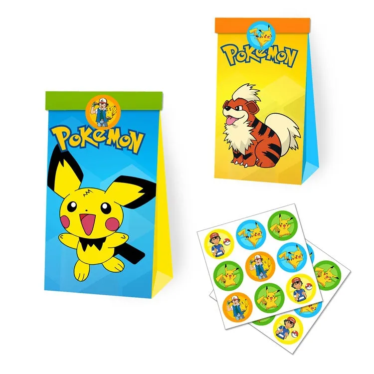 Paper Party Bag | Pokémon | 12 Pcs