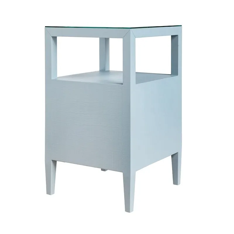 Roscoe Light Blue Side Table by Worlds Away