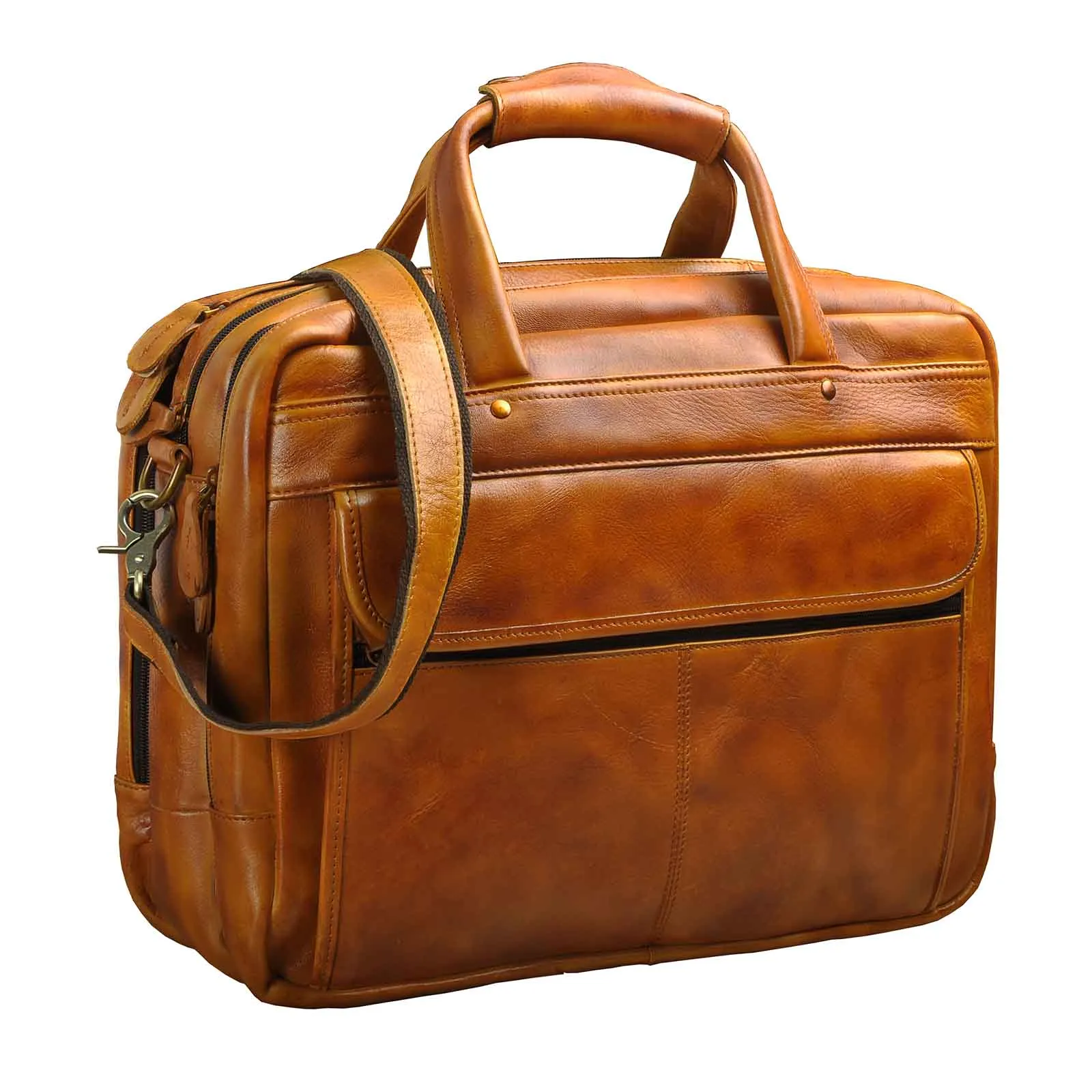 TEEK - Real Leather Antique Style Briefcase