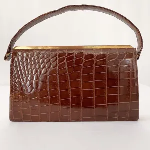 VINTAGE CROCODILE LEATHER BAG