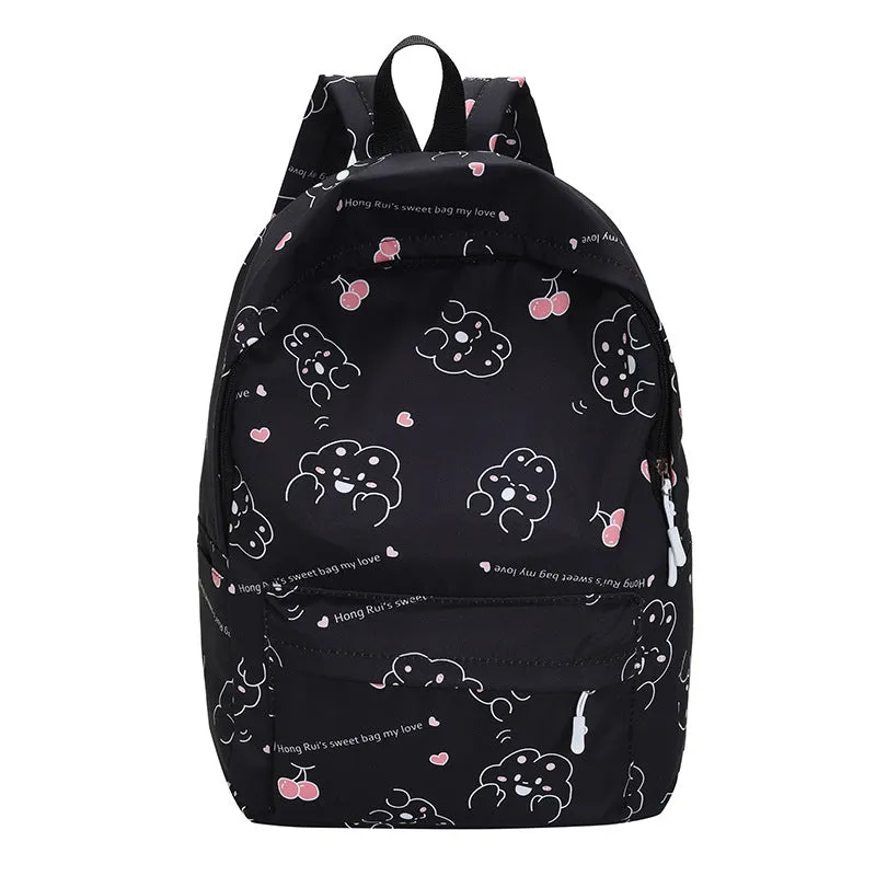 Wholesale Middle School Student Schoolbag Large Capacity Waterproof Nylon Backpack Printing Middle School Student Travel Leisure Outdoor Bag